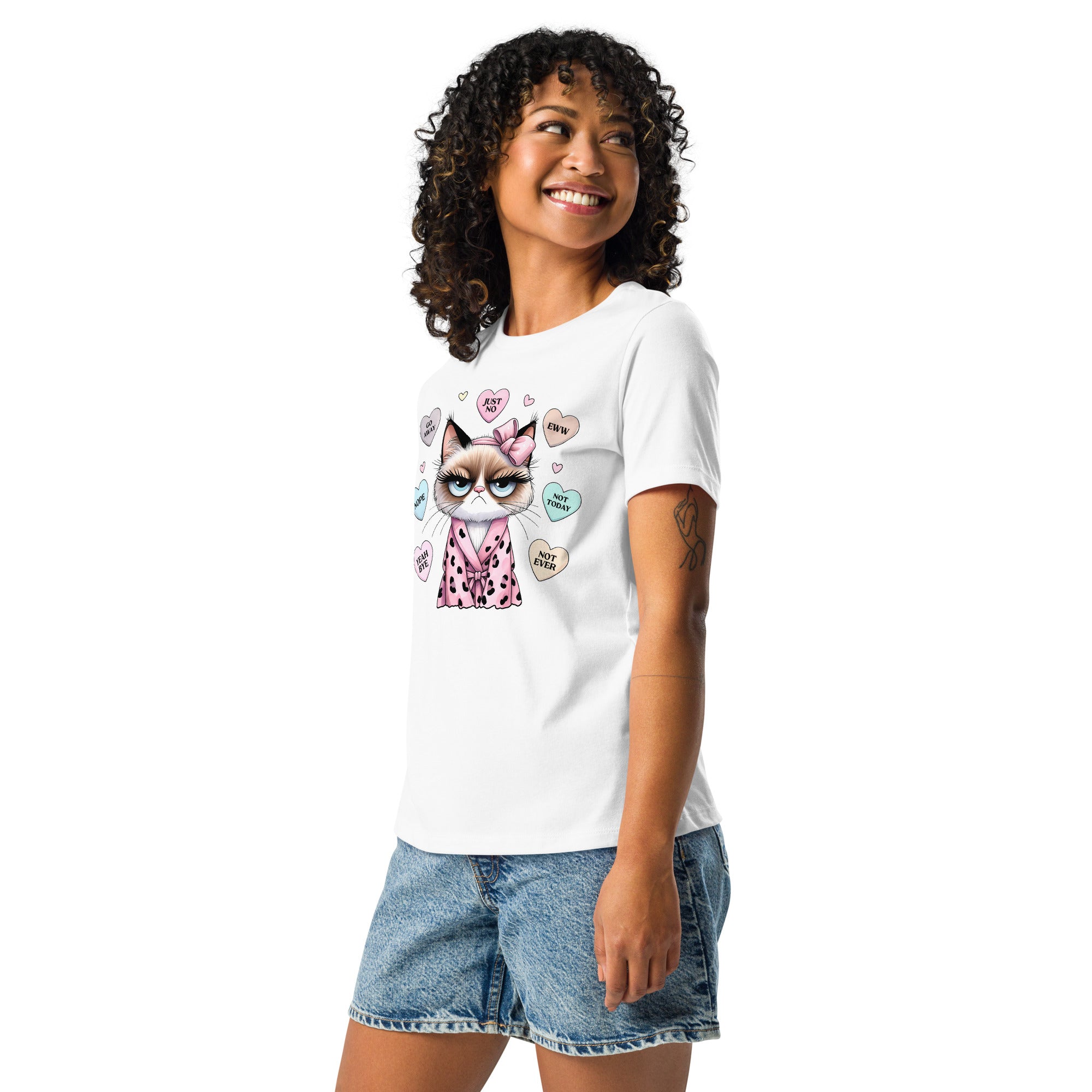 Grumpy Kitty Valentine's Graphic Tee